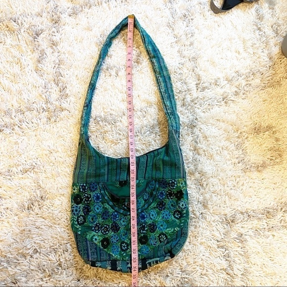 No Brand | Bobo Style Crossbody Green Embroidered Bag - Picture 16 of 16